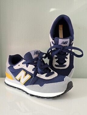 New Balance Retro Runner Kid's 515 V1 Lace-Up Sneaker Blue/gray/yellow